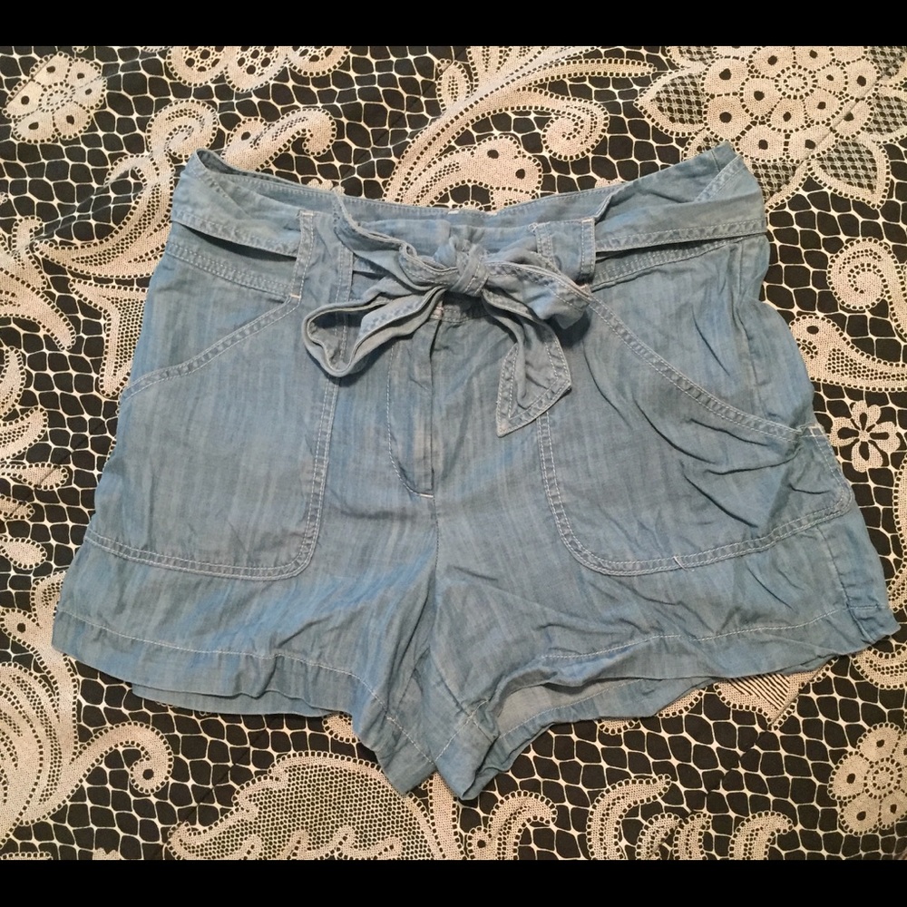LOFT High Waisted Jean Shorts